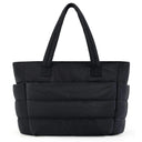 Puffy Tote Bag for Women Big Square Cotton Padded Purse
