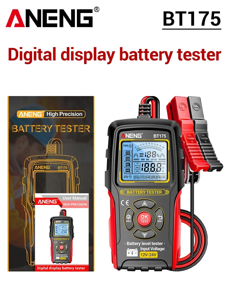 Car Battery Tester Digital Automotive