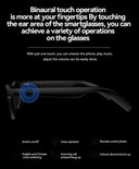 Lenovo AI Smart Glasses Remote Touch Photography Voice Assistant Bluetooth