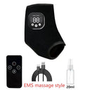 12 modes and 36 gears Heated Ankle Foot Massager - Rechargeable EMS Muscle Stimulator With Red Light For Deep Pain Relief