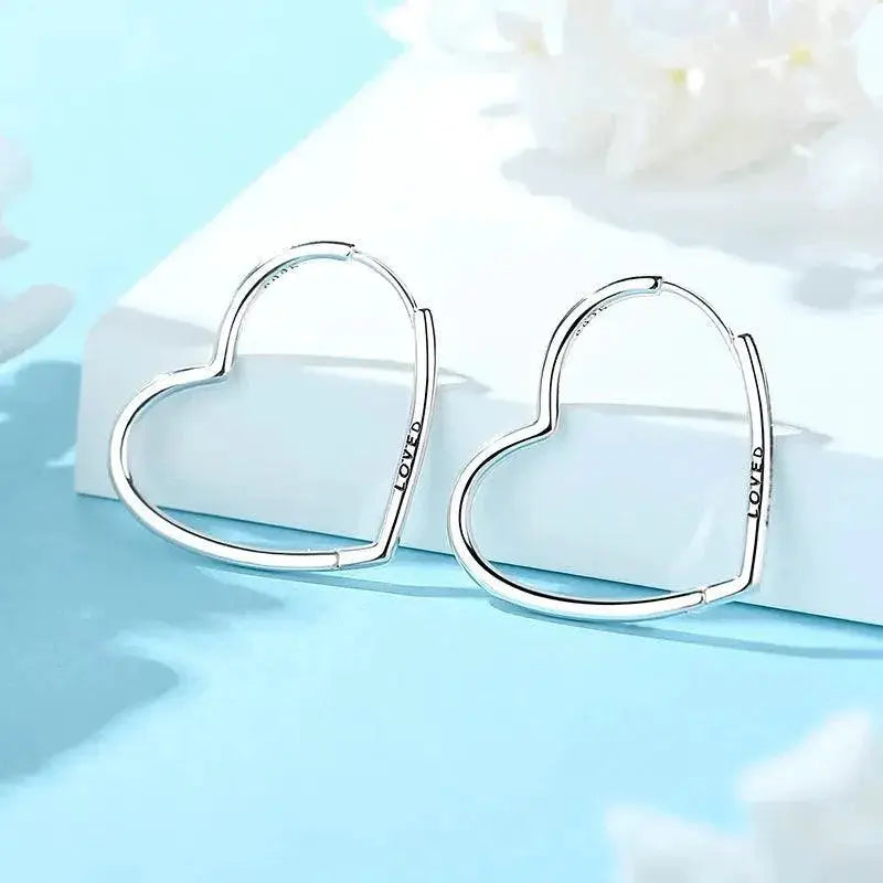 Sterling Silver Crystal Stud Earrings Rose Gold Heart Bee