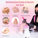 Nail Drill: Portable Professional Electric Nail Drill Machine Set