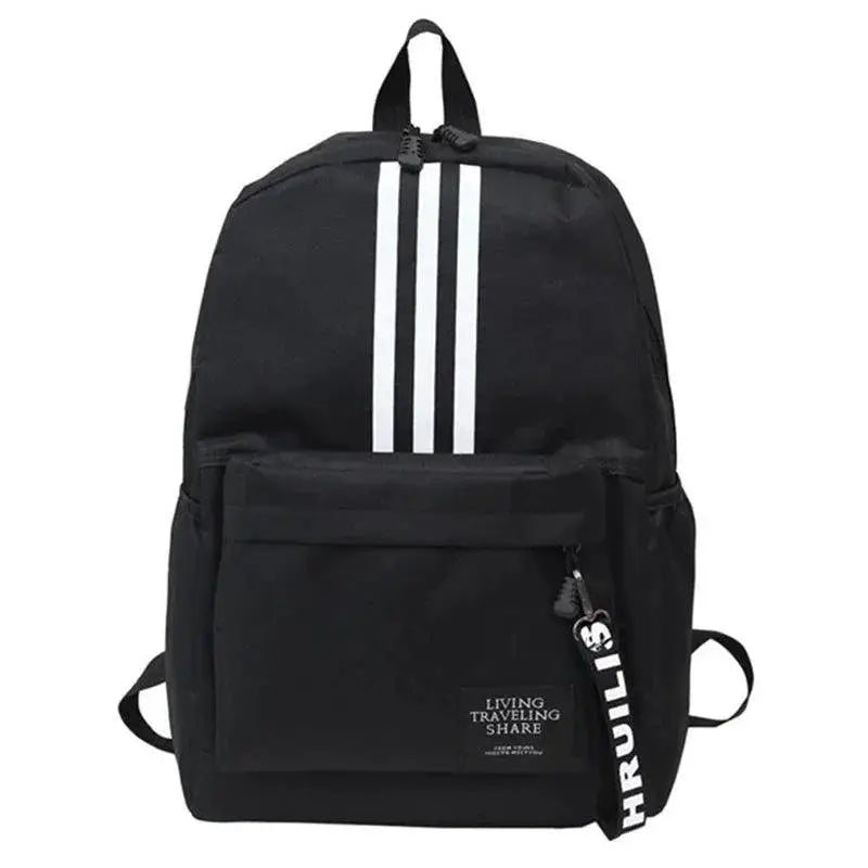 Teenage Unisex Canvas Backpack Large Capacity Students