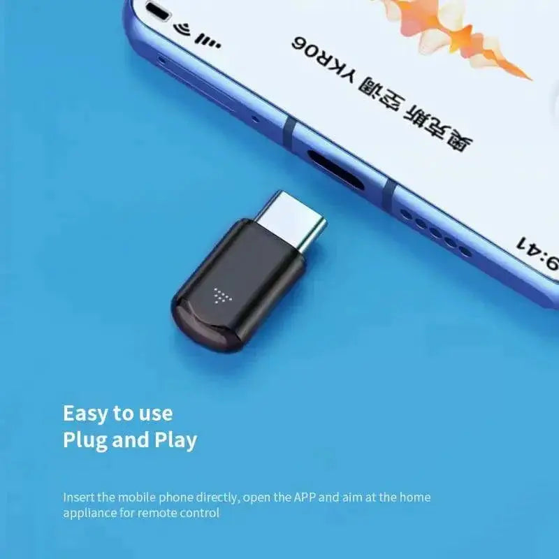 Smartphone IR Remote Control Adapter for TV AC and Devices