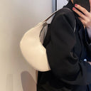 Armpit Bags: Cute Half Crescent Leather Bag