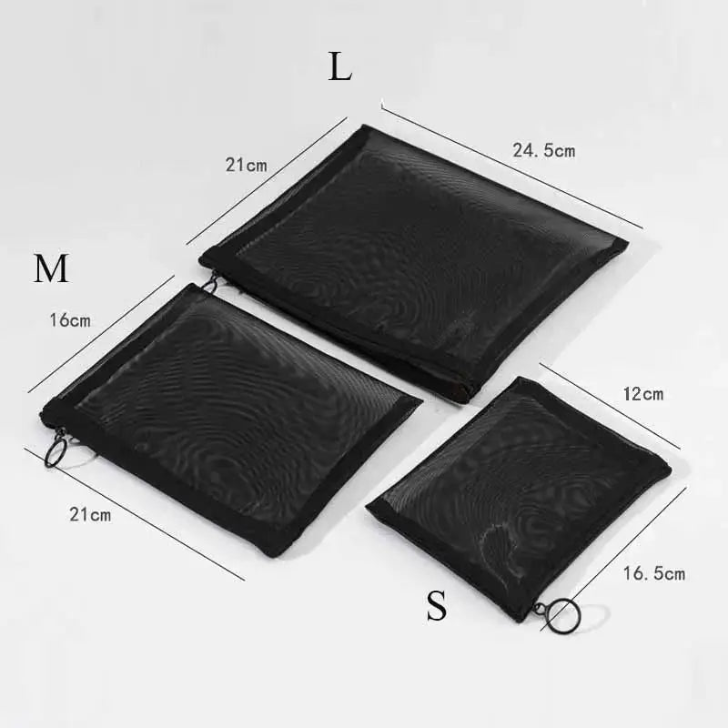 Large And Small Women's Transparent Mesh Makeup Organizer