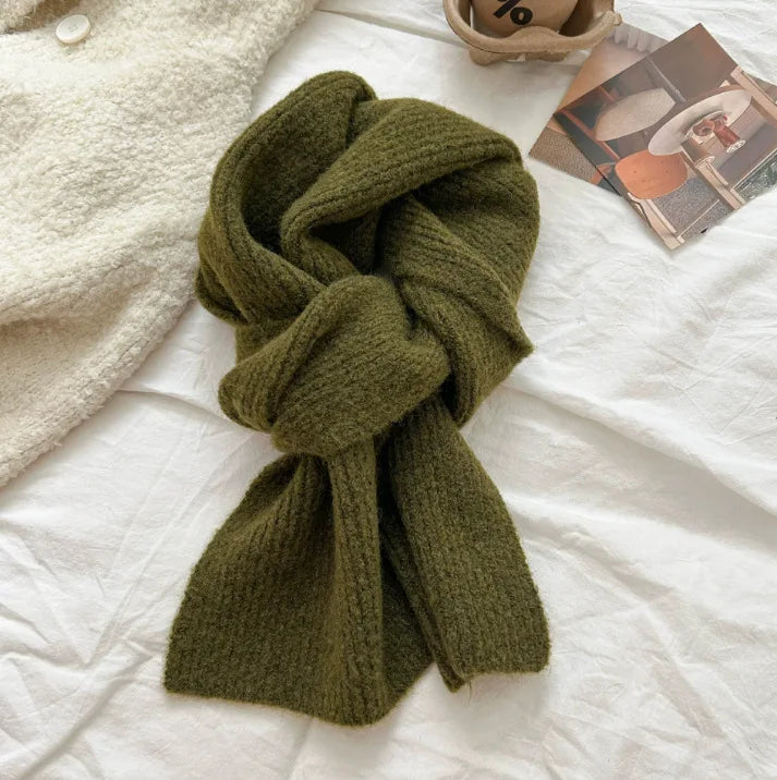 Ribbed Knit Winter Scarf