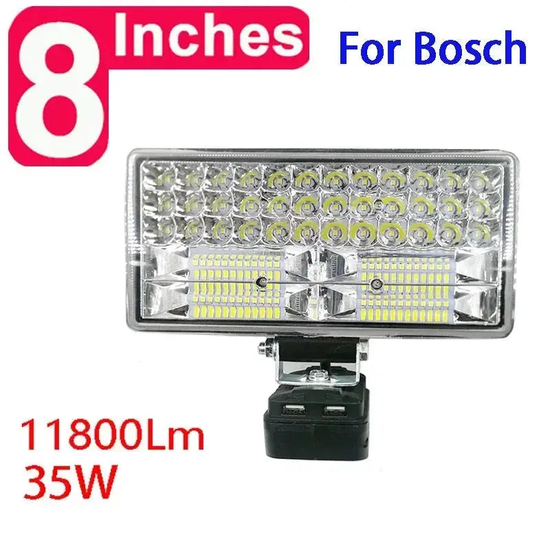 8 Inch LED Work Light Torch Compatible With Makita DeWalt