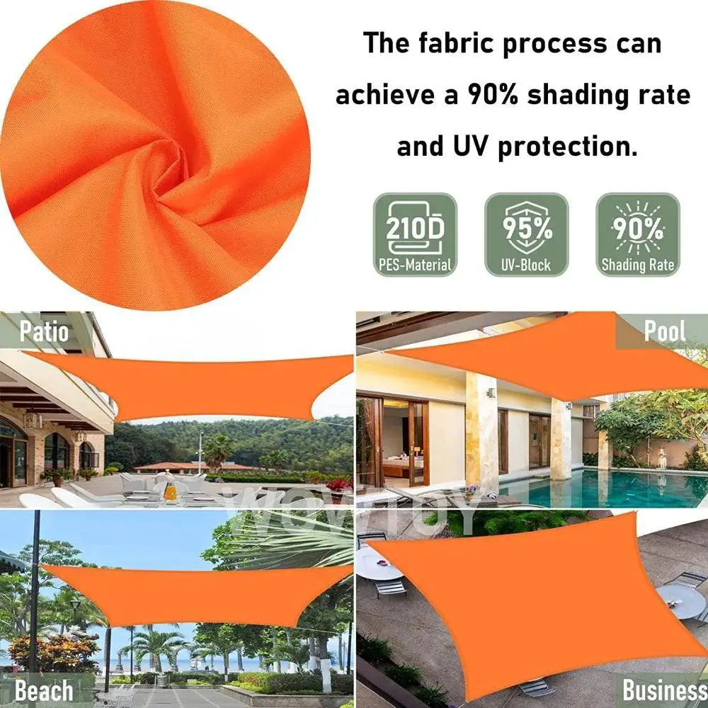 Shade Sails UV Block Canopy Tent 5x3m 4x3m 3x2m Outdoor