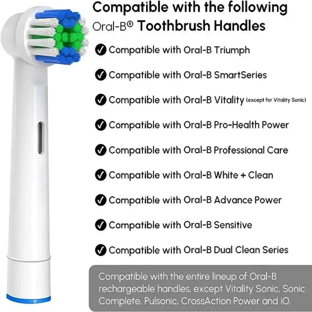 Oral-B Braun Family Pack Toothbrush Heads Color-Coded Rings
