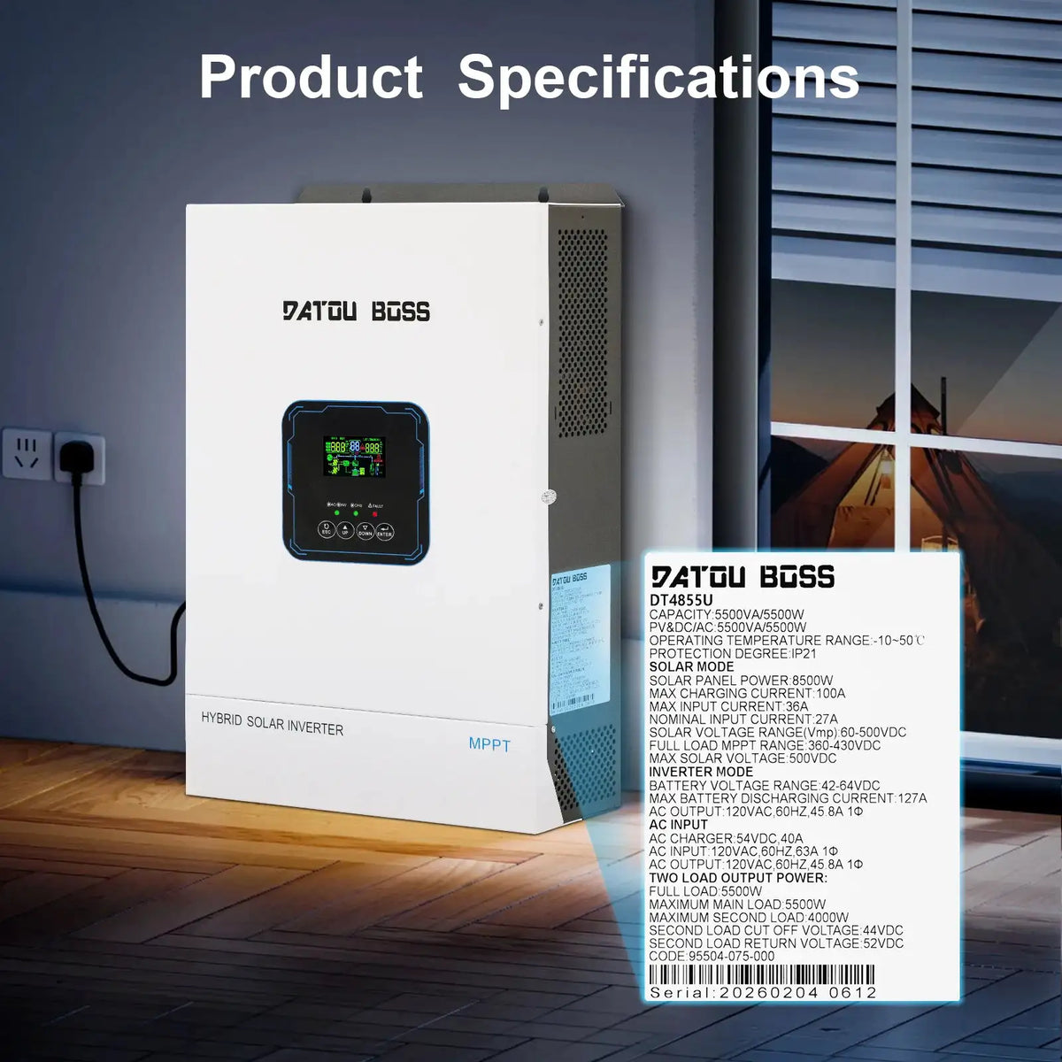 Datouboss MPPT Hybrid Inverter — product view 8