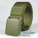 White Automatic Buckle Nylon Army