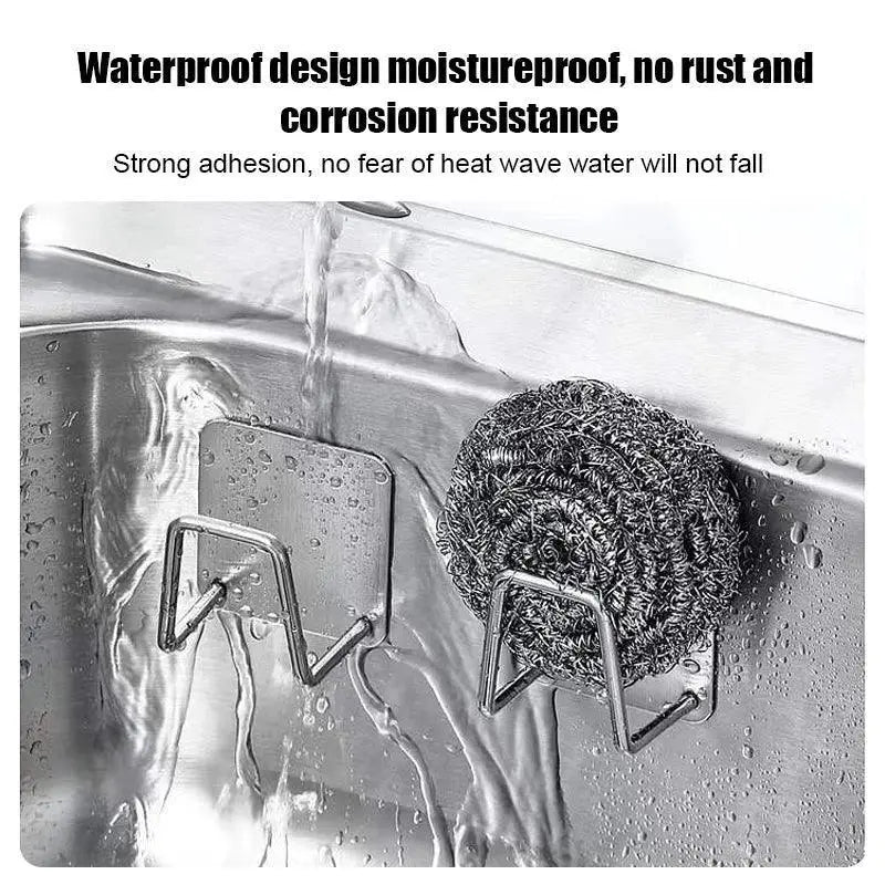 Stainless Steel Sink Sponge Holder For Kitchen And Bath