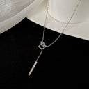 Fashion Light Luxury European and American Square Necklace