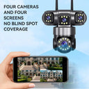 360 Degree Coverage Outdoor Camera for Home Use HD