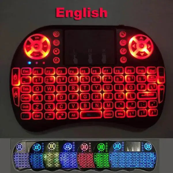 All-In-One Air Mouse Keyboard for TV PCs — English