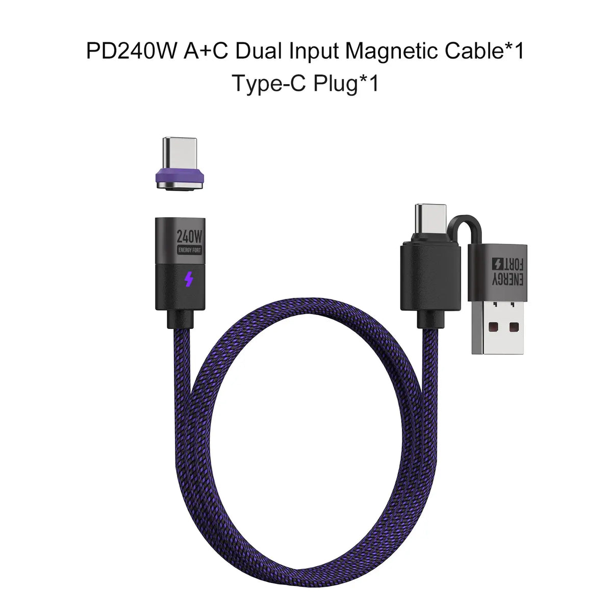 Braided Magnetic Fast Charge Cable — product view 12