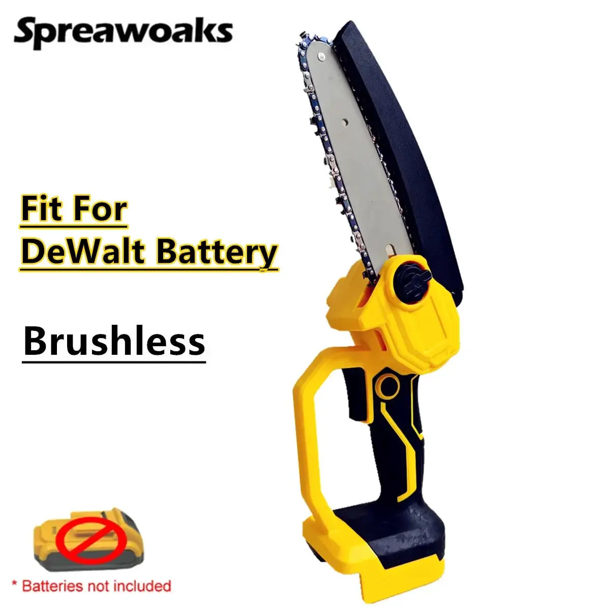 20V Cordless Power Tools Chain Saw Grinder Wrench Set Kit