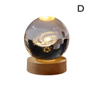 3D Moon LED: Crystal Lamp - Elegant Night Light for Home