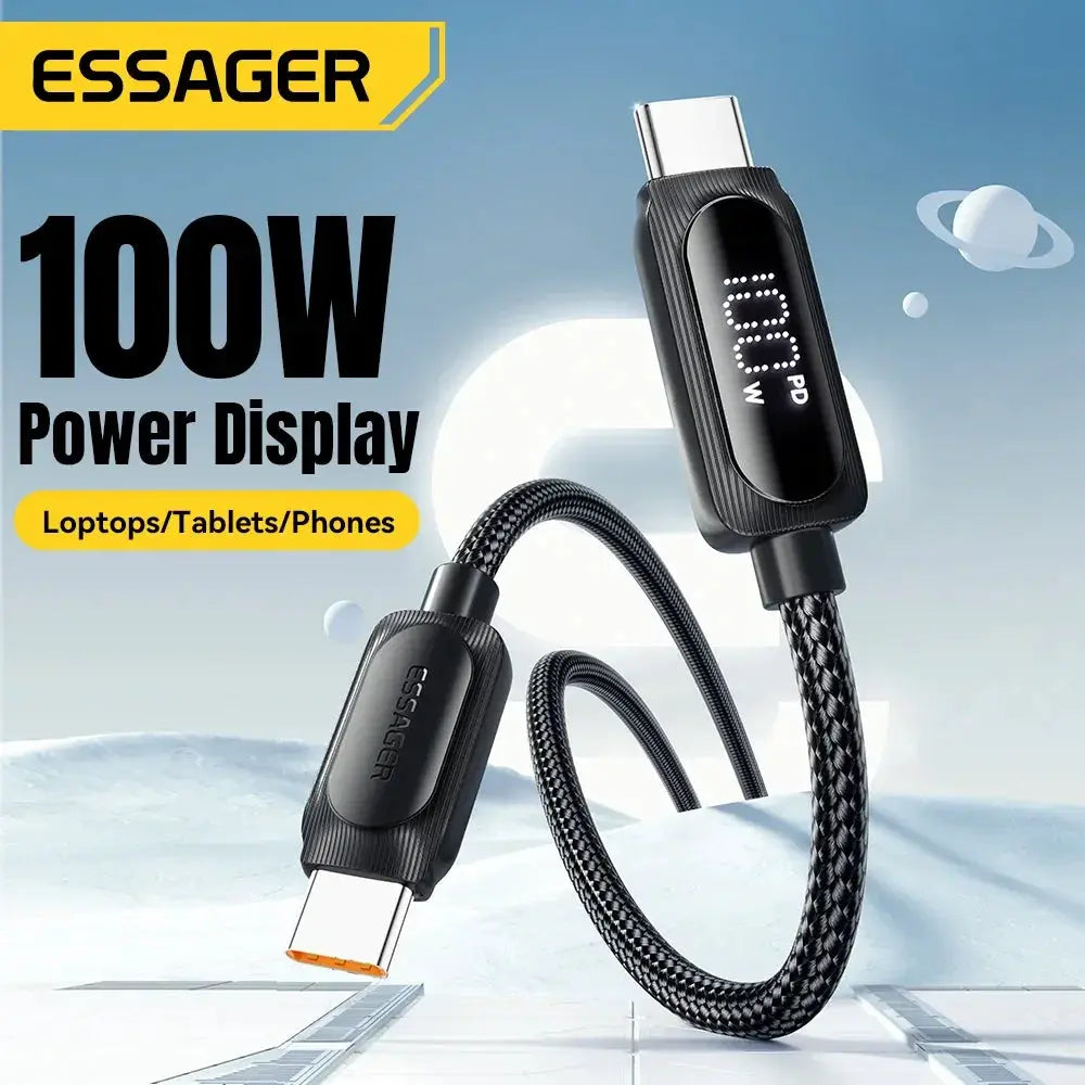 Essager USB C To USB C Cable Up To 100W PD Fast Charging