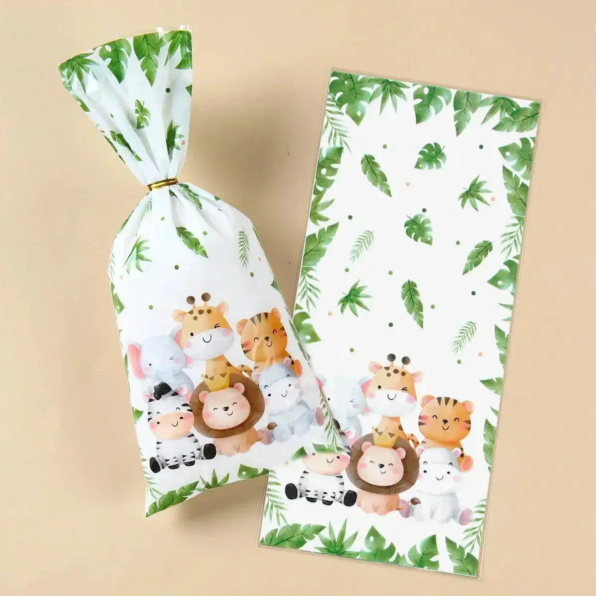 Wild Jungle Animals Candy and Gift Bags for Kids Parties