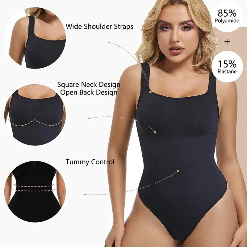 Seamless Tummy Control Bodysuit Women Sculpting Shaper