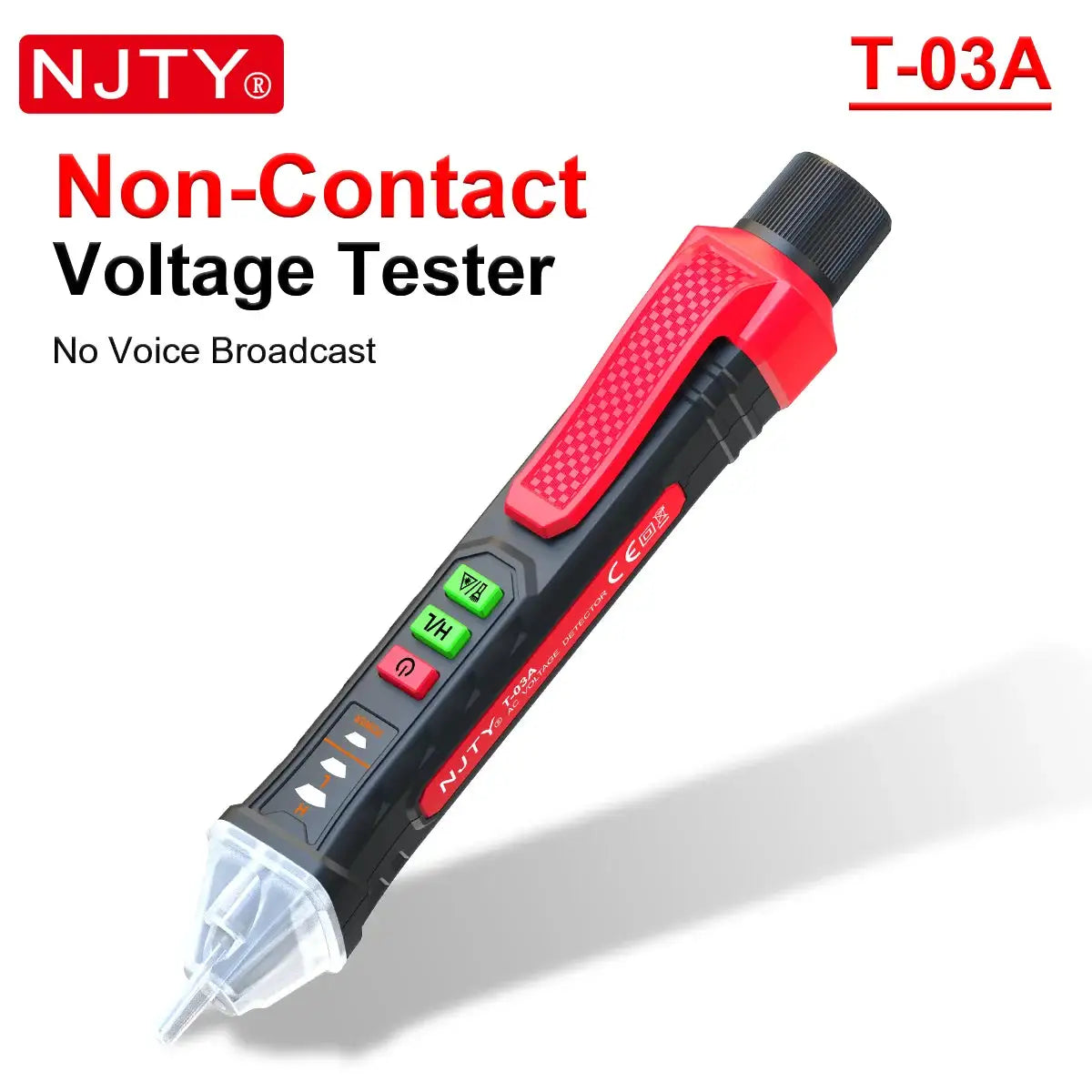 T03A/03B Non-Contact Voltage Tester Pen AC 12-1000V Live Neutral Wire Detector Smart Breakpoint Finder LED Light Electrical Tool