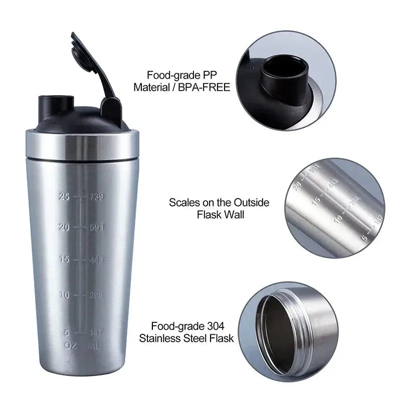 Leak Proof Stainless Protein Shaker Cup — product view 11
