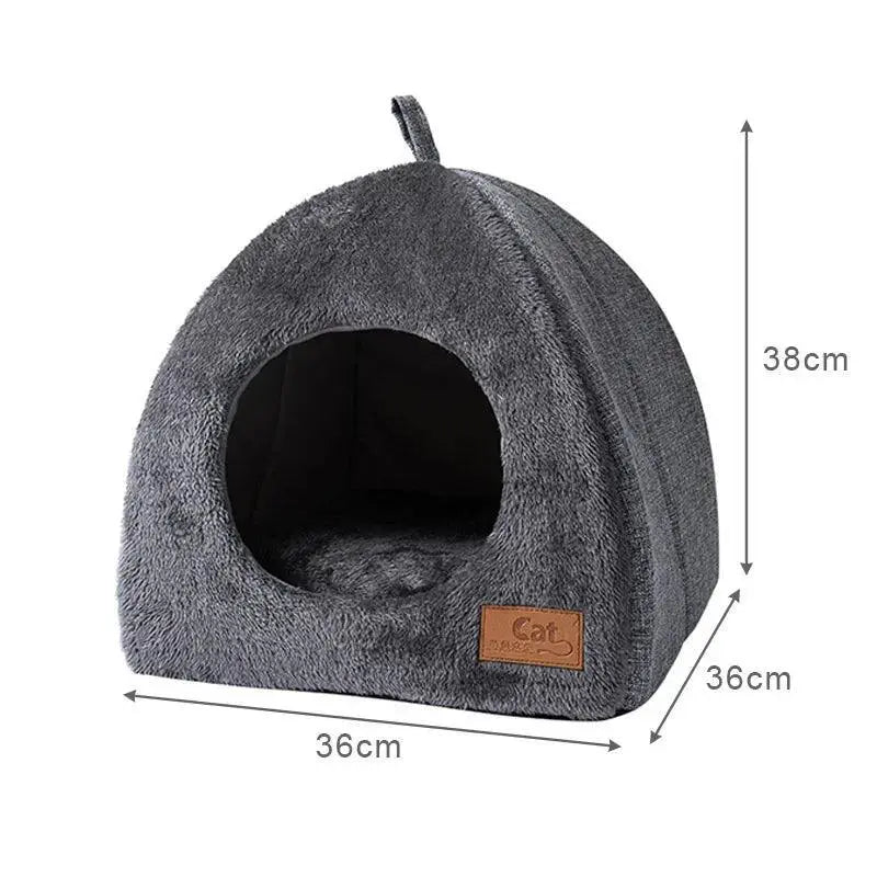 Cozy Cat House Warm Semi Enclosed Pet Kennel for Sleep