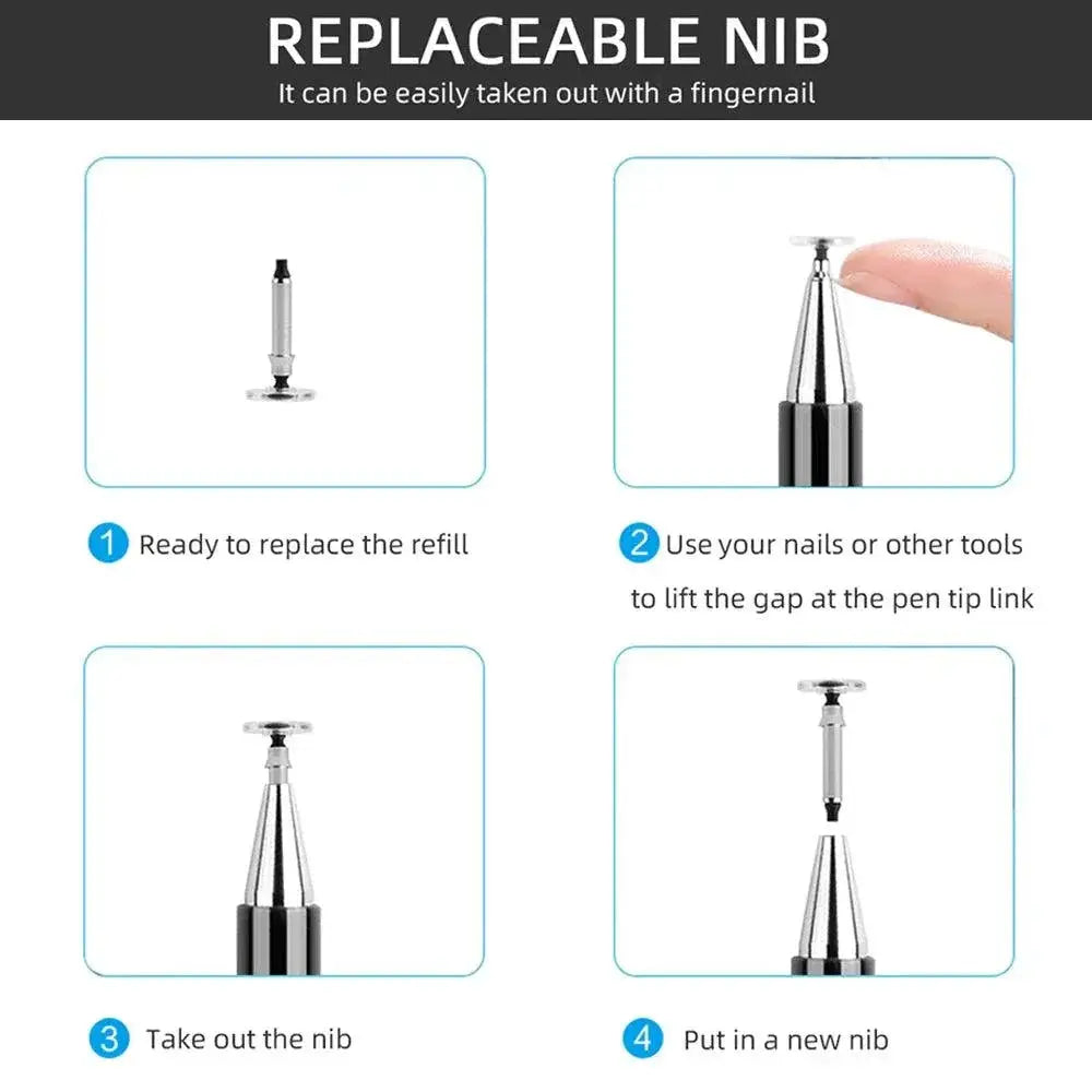 Versatile 3-in-1 Stylus Pen for Tablets and Smartphones