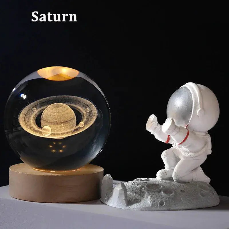 3D USB Galaxy Projector Night Light Cosmic Moon Lamp Decor
