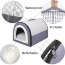 Cozy Waterproof Dog Bed: Foldable Portable Eco-Friendly Cave