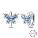 Sterling Silver Colorful Butterfly Dragonfly