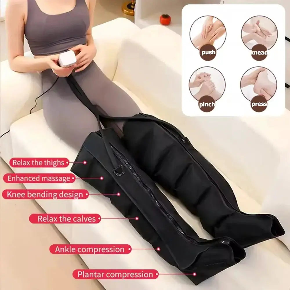 2026 NEW Foot Air Pressure Leg Massager Promotes Blood Circulation Kneading Squeezing Deep Relaxation Muscle With Hand Control