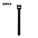 10/30/50pcs Multi-Purpose Fastener Cable Straps Tape Cable Ties Reusable Hook Loop Strips Wire Ties Cables Organizer Cord Wraps