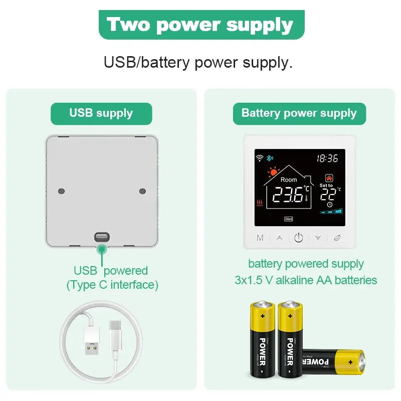 Tuya Smart Home Wireless Wifi Thermostat Gas Boiler 433Mhz Wifi Smart Thermostat Temperature Controller Alexa Google Home