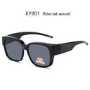 Men's UV400 Polarized Sunglasses Frame for Myopia Drivers