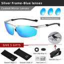 Men's Photochromic Polarized Rimless Sunglasses CLLOIO