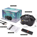 Star Projector: Aurora Galaxy with Bluetooth Speaker Remote
