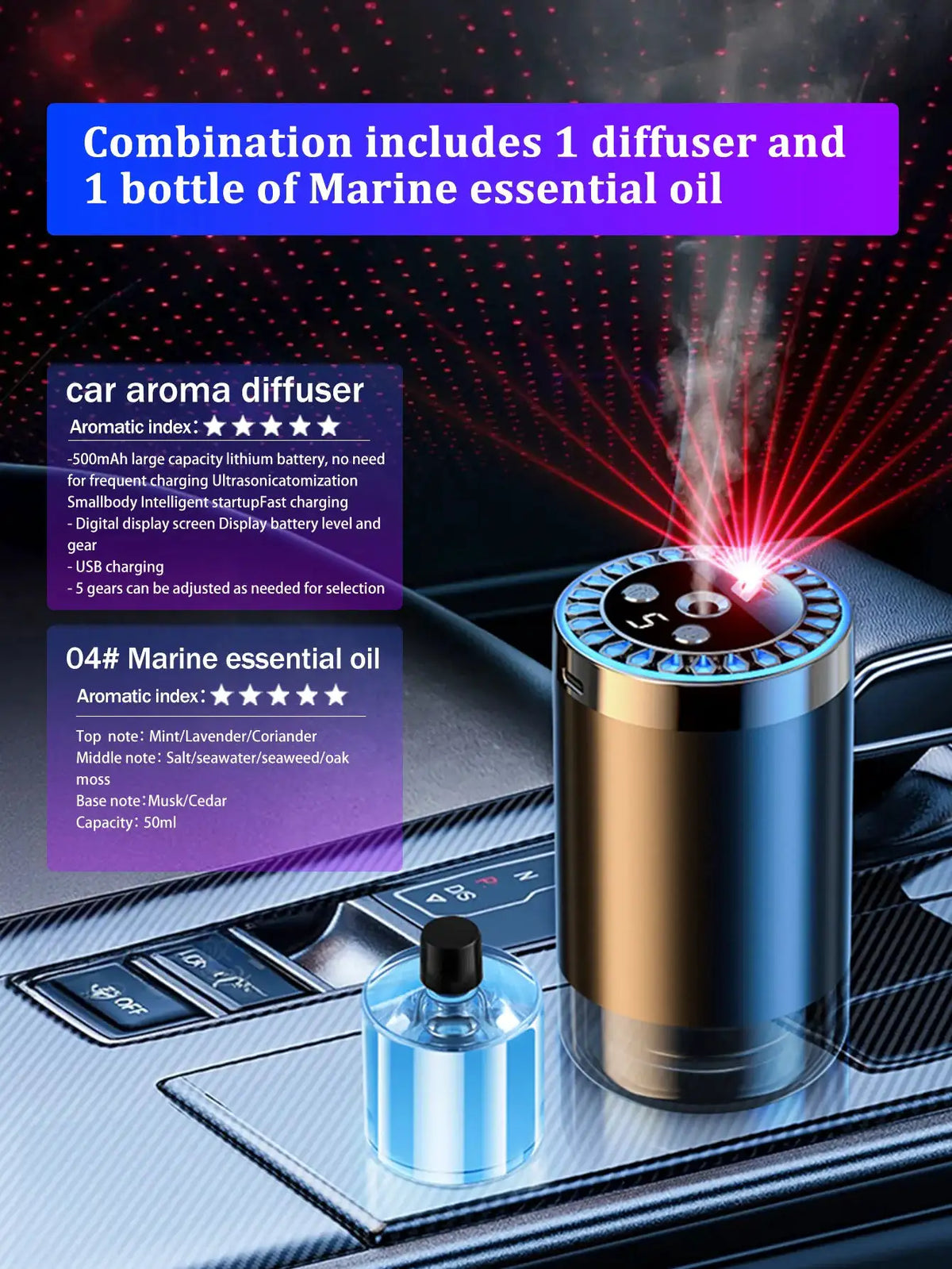 Rechargeable Aromatherapy Diffuser — product view 17