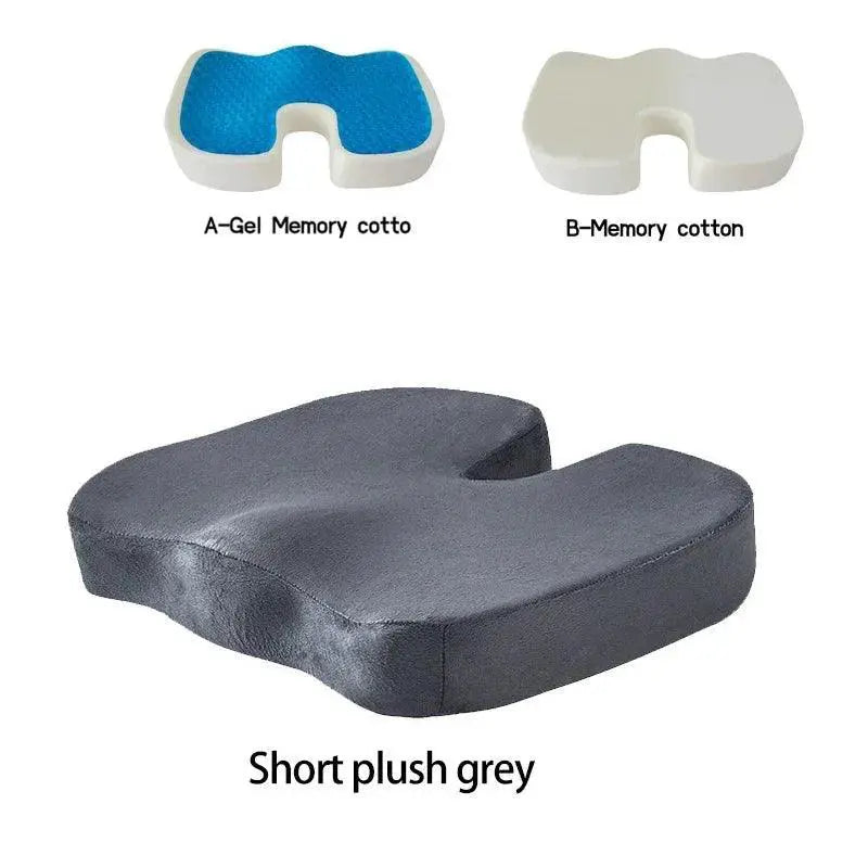 Memory Foam U Shaped Gel Seat Cushion For Back Pain Relief