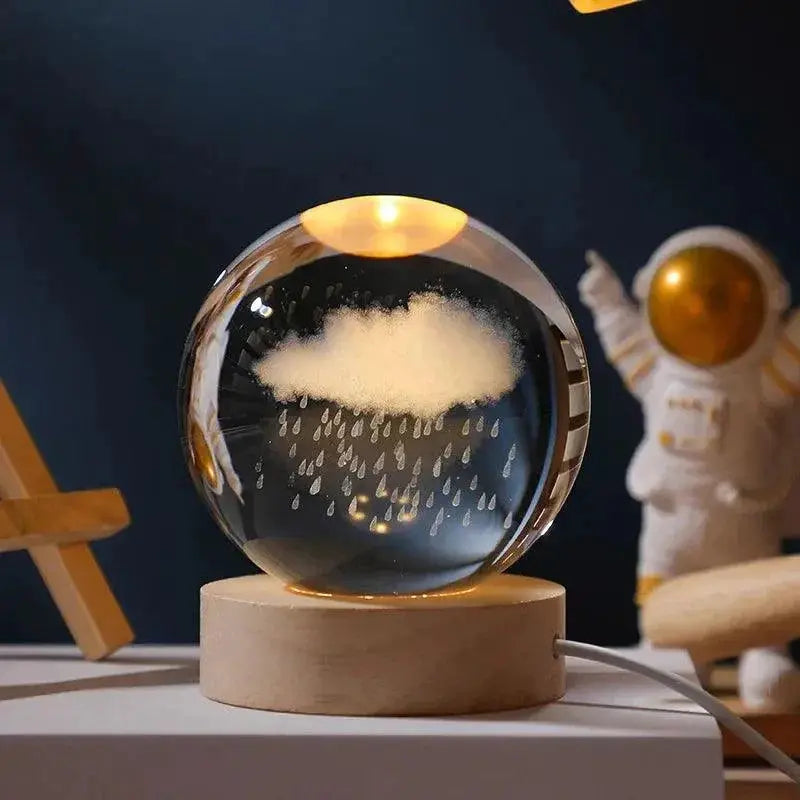 Moon Light Crystal Ball Galaxy Night Light Decor — product view 10