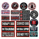 Pet Service Dog Training Security Patch Set - Eco-Friendly Patches