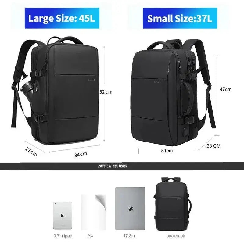 BANGE Waterproof Laptop Backpack 17 Inch Travel Bag