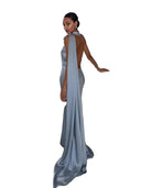 Elegant Satin Gown for Women Evening