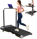 Whisper Quiet 3.0HP Walking Pad Treadmill With Incline Handle Bar