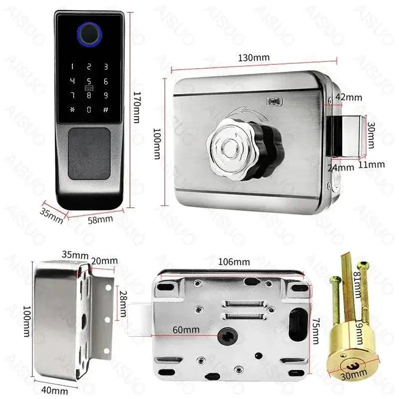 Smart Biometric Outdoor Lock With WiFi Fingerprint Control