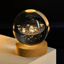 Night Light: Colorful Crystal Ball USB Galaxy Lamp Decor