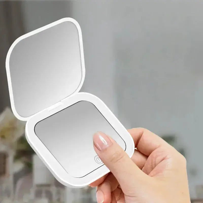 Compact Small Mini Gift Vanity Table Mirror 2X Magnifying