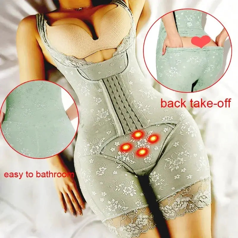 Seamless Bodysuit Shaper Tummy Trimmer and Thigh Slimmer
